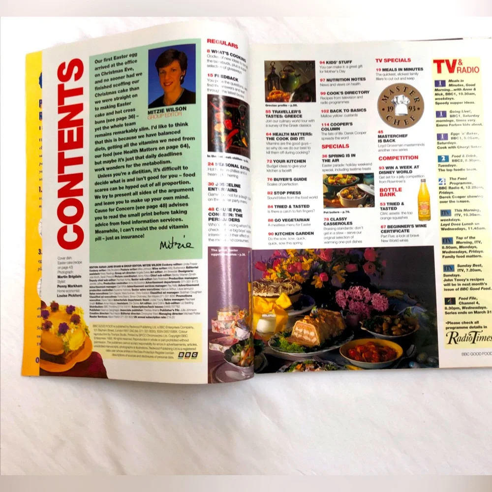 BBC Good Food Magazines Lot of 3 British Food April 1993 April 1998 May 1994